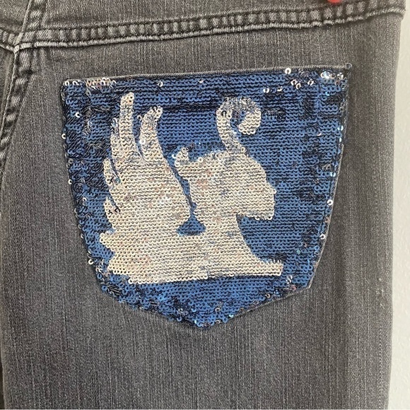 Vintage Y2K Cappopera Straight Jeans Low Waist Jewels Sequins US 28 - Picture 8 of 12